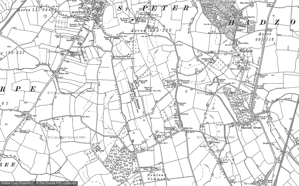 Old Map of Primsland, 1883 in 1883
