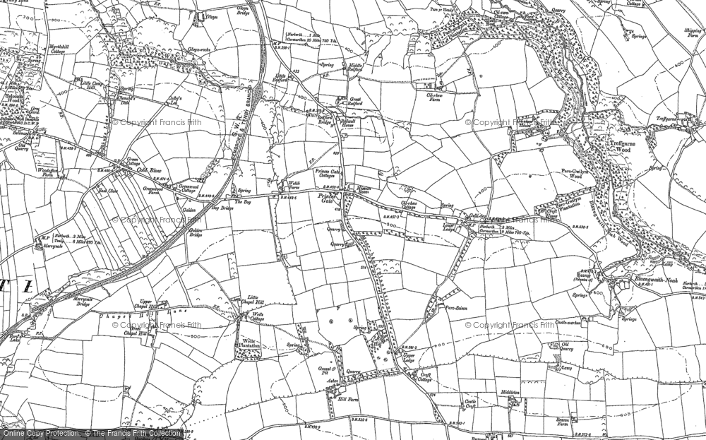 Old Map of Princes Gate, 1887 in 1887