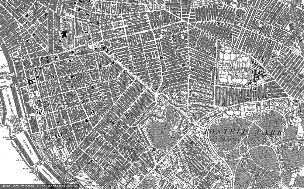 Old Map of Princes Park, 1905 - 1906 in 1905