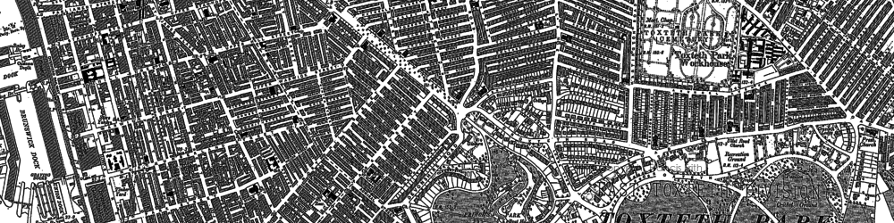 Old map of Princes Park in 1905