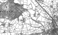 Old Map of Priors Halton, 1902
