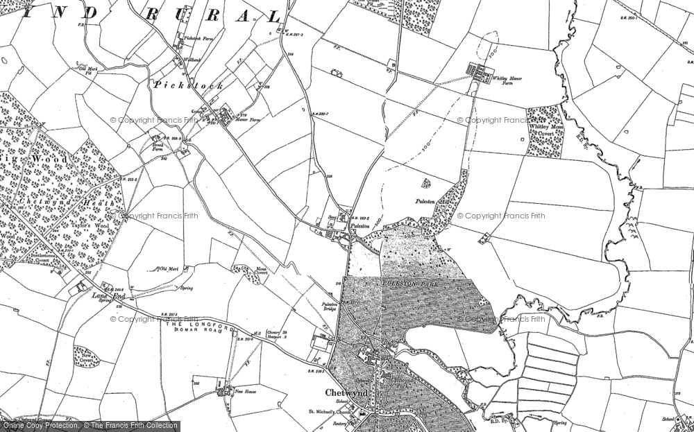 Old Map of Puleston, 1880 - 1900 in 1880