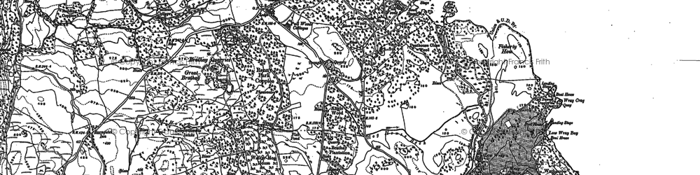 Old map of Pull Woods in 1912