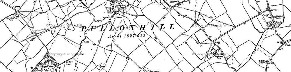 Old map of Pulloxhill in 1881