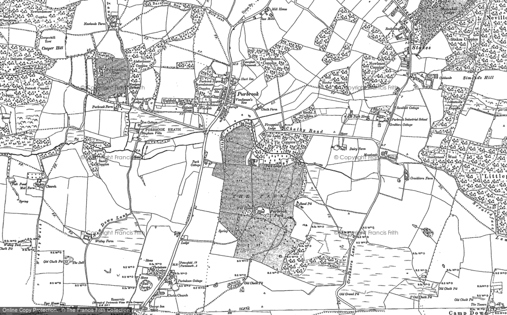 Old Map of Purbrook, 1895 - 1907 in 1895