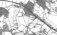 Old Map of Purley on Thames, 1910