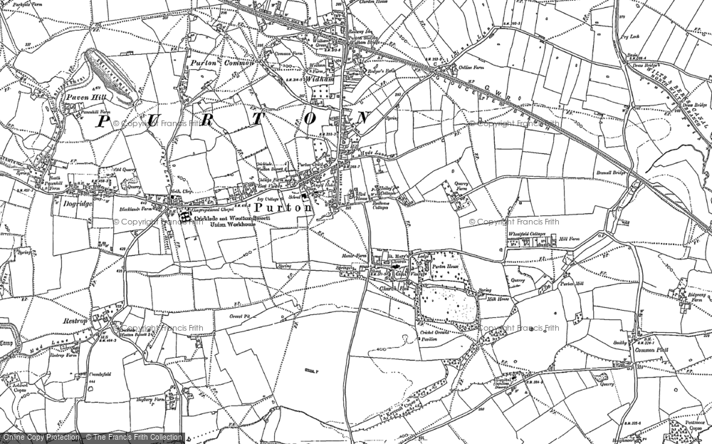 Old Map of Purton, 1898 - 1899 in 1898