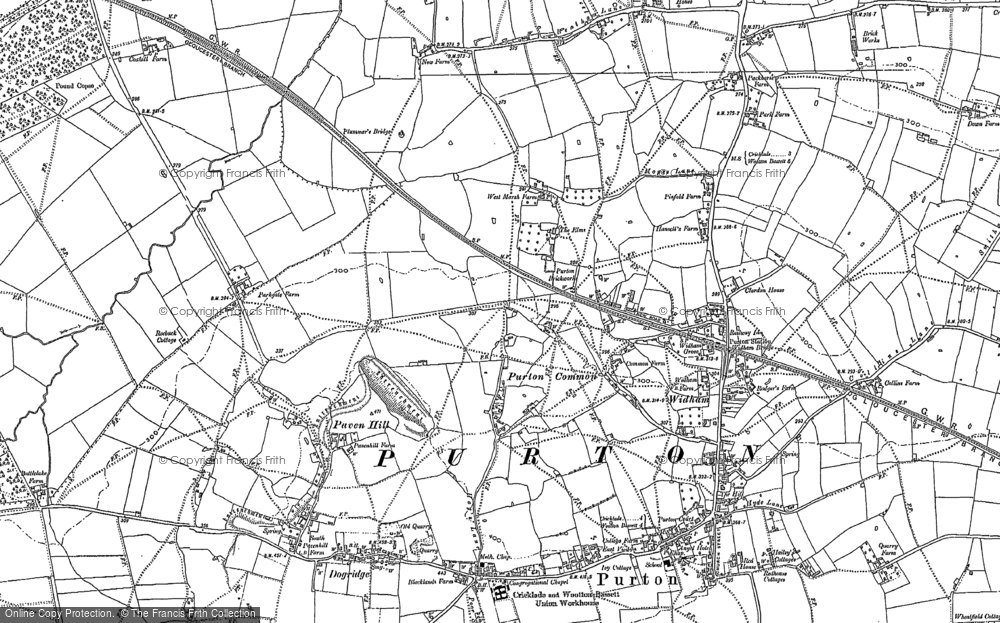 Old Map of Purton Common, 1898 - 1899 in 1898