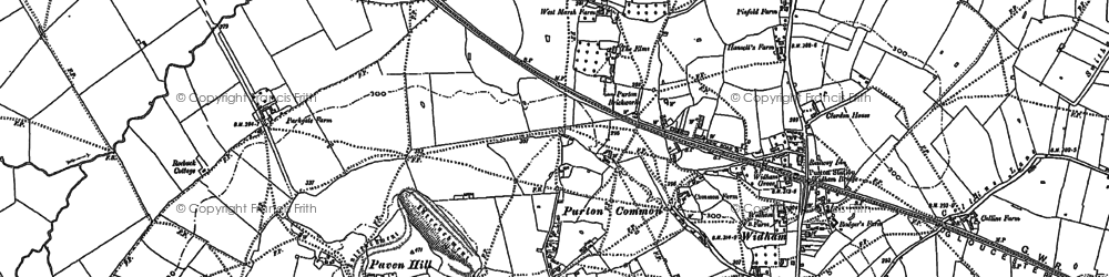 Old map of Purton Common in 1898