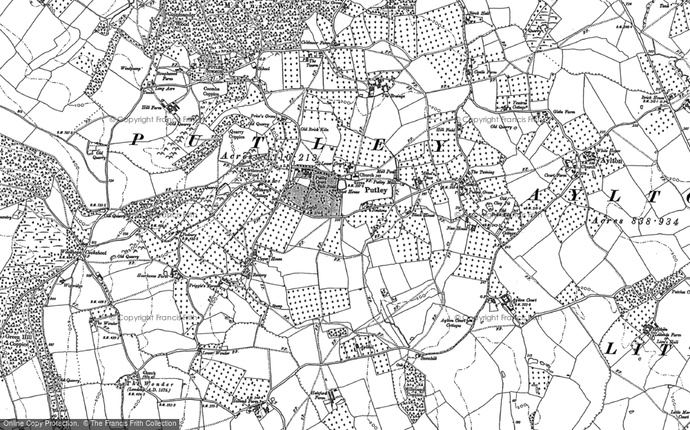 Old Map of Putley, 1886 - 1903 in 1886