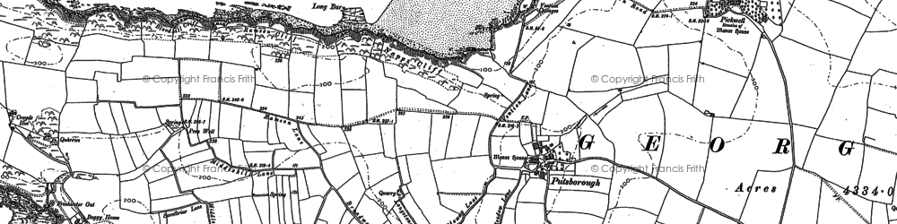 Old map of Whiting Hole in 1903