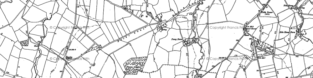 Old map of Plumber Manor in 1886