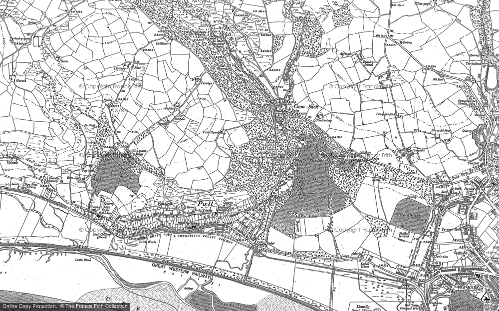 Old Map of Pwll, 1905 in 1905