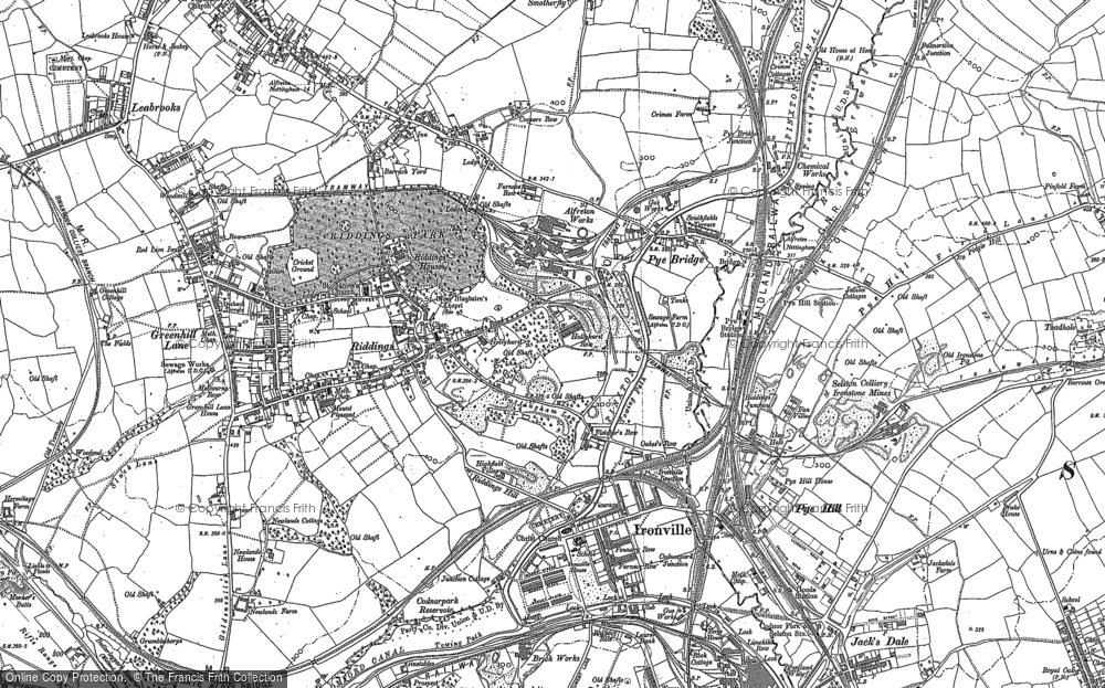 Old Map of Pye Bridge, 1879 - 1899 in 1879