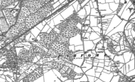 Old Map of Pyrford, 1895