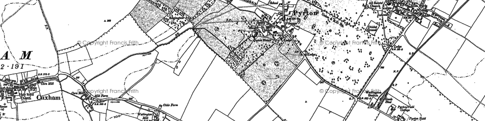 Old map of Pyrton in 1897