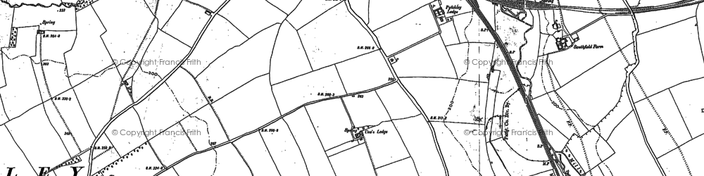 Old map of Wicksteed Park in 1884