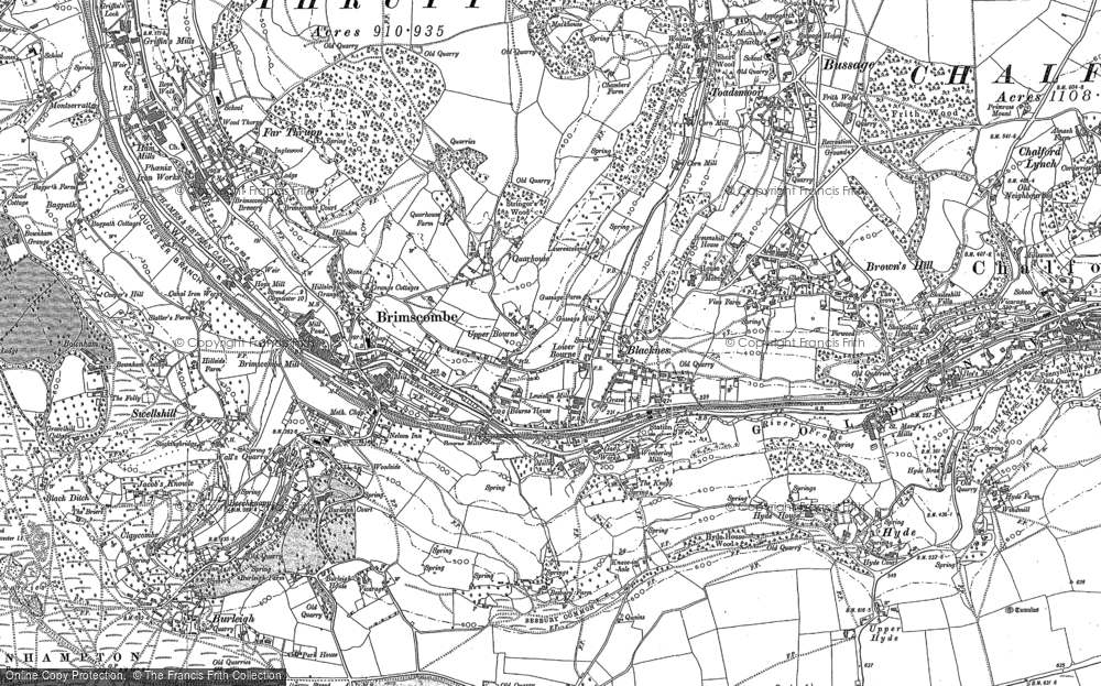 Old Map of Quarhouse, 1882 - 1883 in 1882