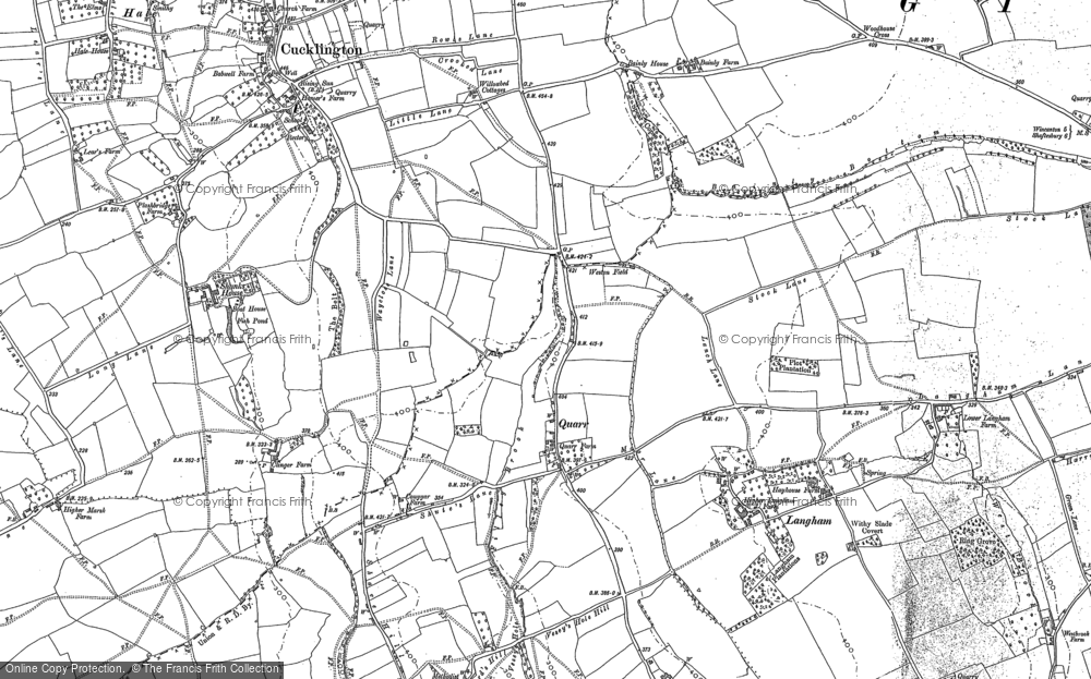 Old Map of Quarr, 1900 - 1901 in 1900