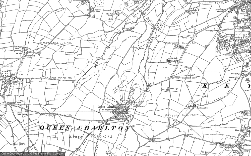 Old Map of Queen Charlton, 1882 - 1902 in 1882