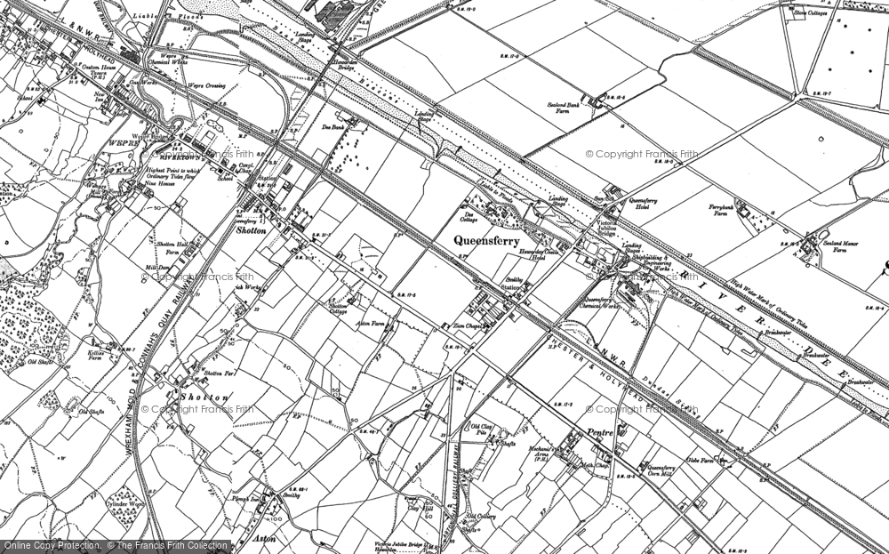 Old Map of Queensferry, 1909 - 1910 in 1909