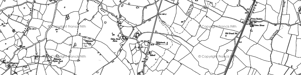 Old map of Quina Brook in 1880