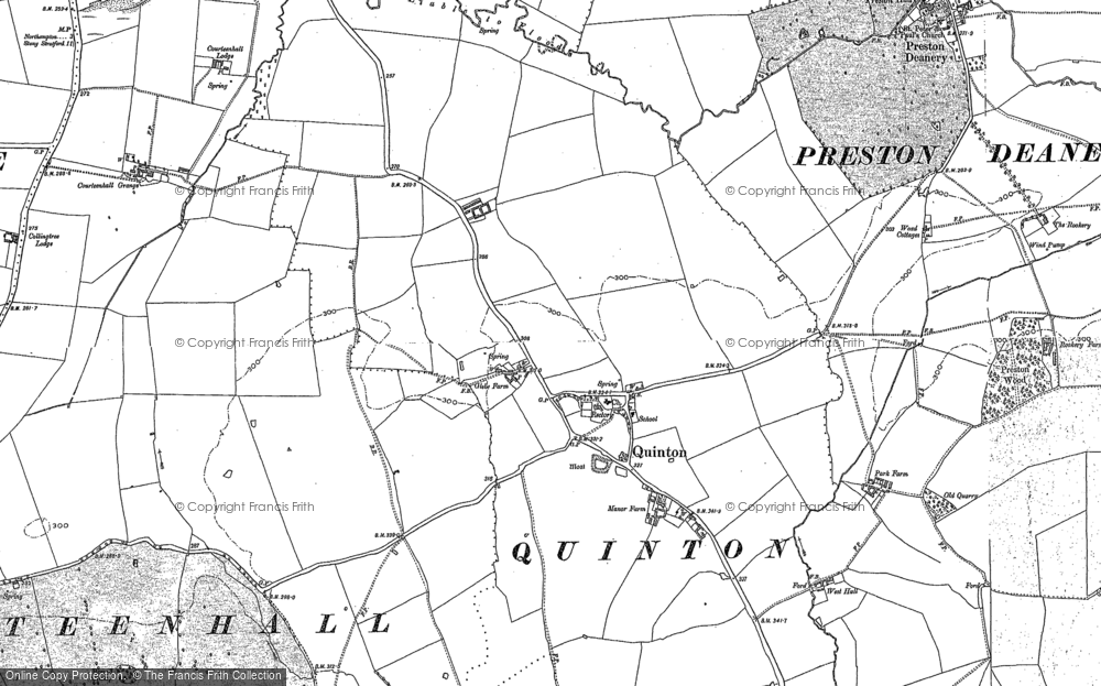 Old Map of Quinton, 1899 in 1899