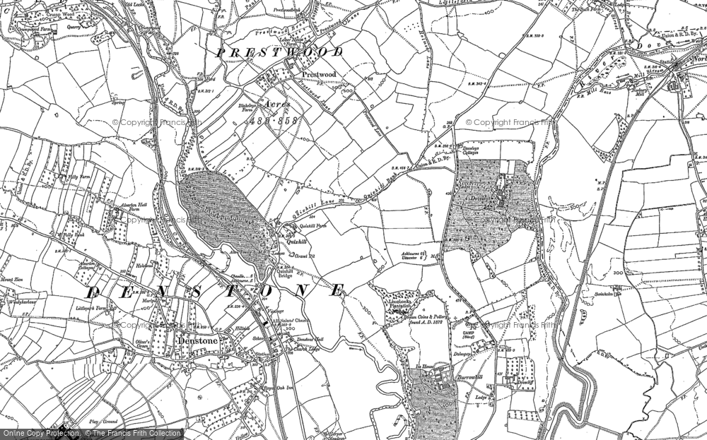 Old Map of Historic Map covering Barrowhill in 1898