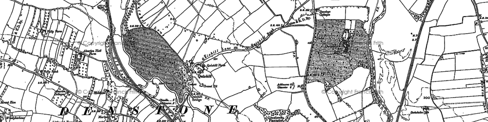 Old map of Quixhill in 1898