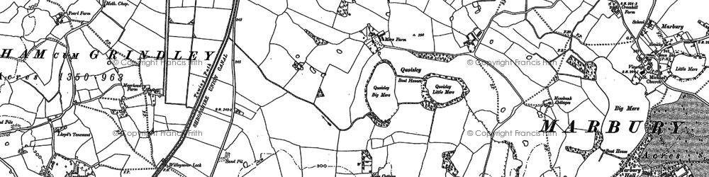 Old map of Quoisley in 1897