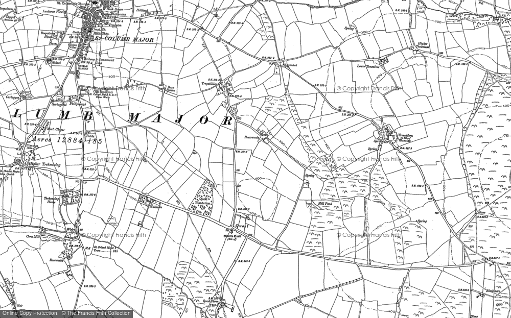Old Map of Quoit, 1880 in 1880