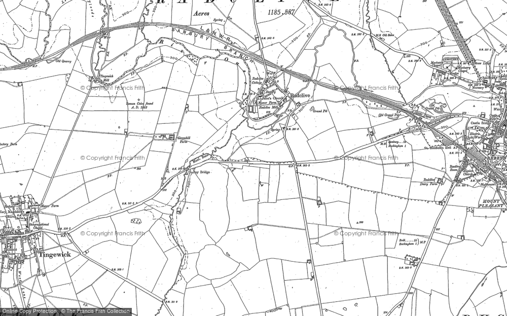 Old Map of Radclive, 1938 in 1938