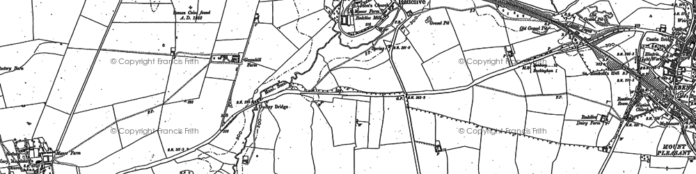 Old map of Radclive in 1938