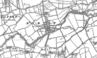 Old Map of Radcot, 1910