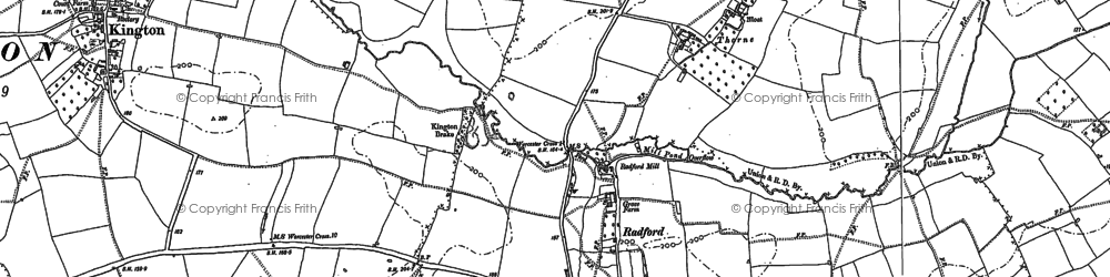 Old map of Radford in 1903