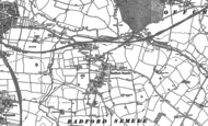 Old Map of Radford Semele, 1885 - 1886