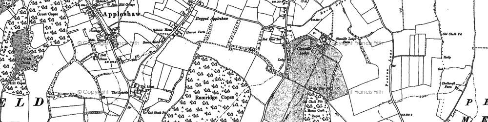 Old map of Ragged Appleshaw in 1894