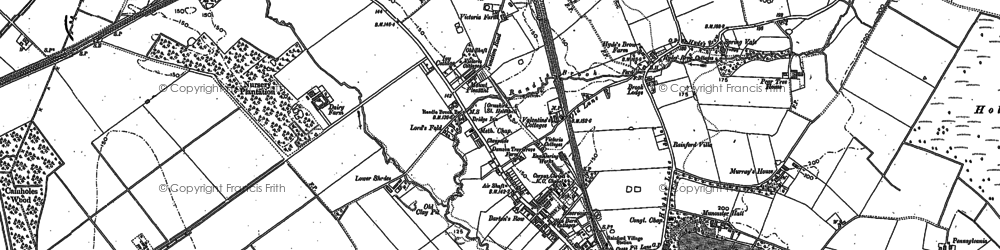 Old map of Rainford Junction in 1892