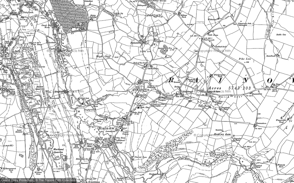 Old Map of Historic Map covering Big Low in 1907
