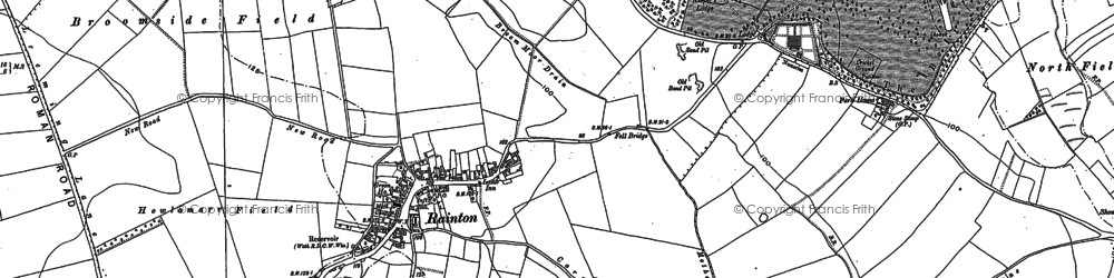 Old map of Rainton in 1890