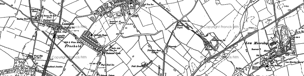 Old map of Rainton Gate in 1895