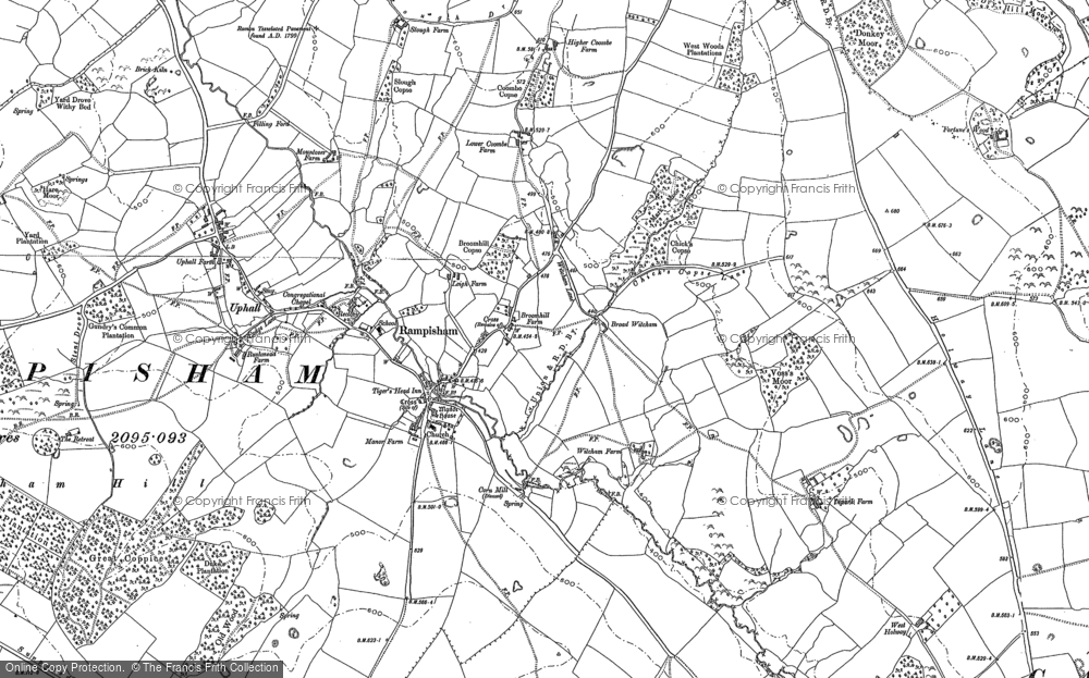 Old Map of Rampisham, 1887 in 1887