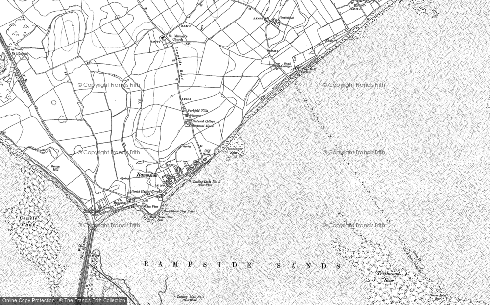Old Map of Rampside, 1910 - 1931 in 1910