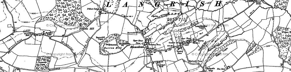 Old map of Leythe Ho in 1895
