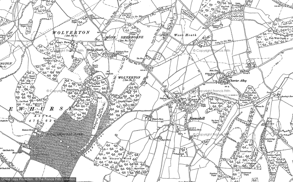 Old Map of Ramsdell, 1894 in 1894