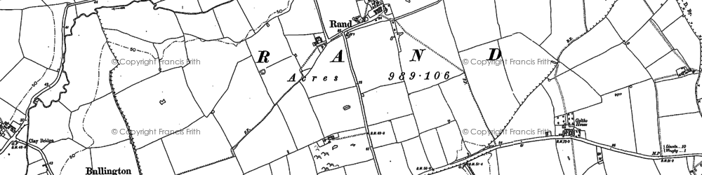 Old map of Rand in 1886