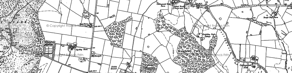 Old map of Callingwood in 1882