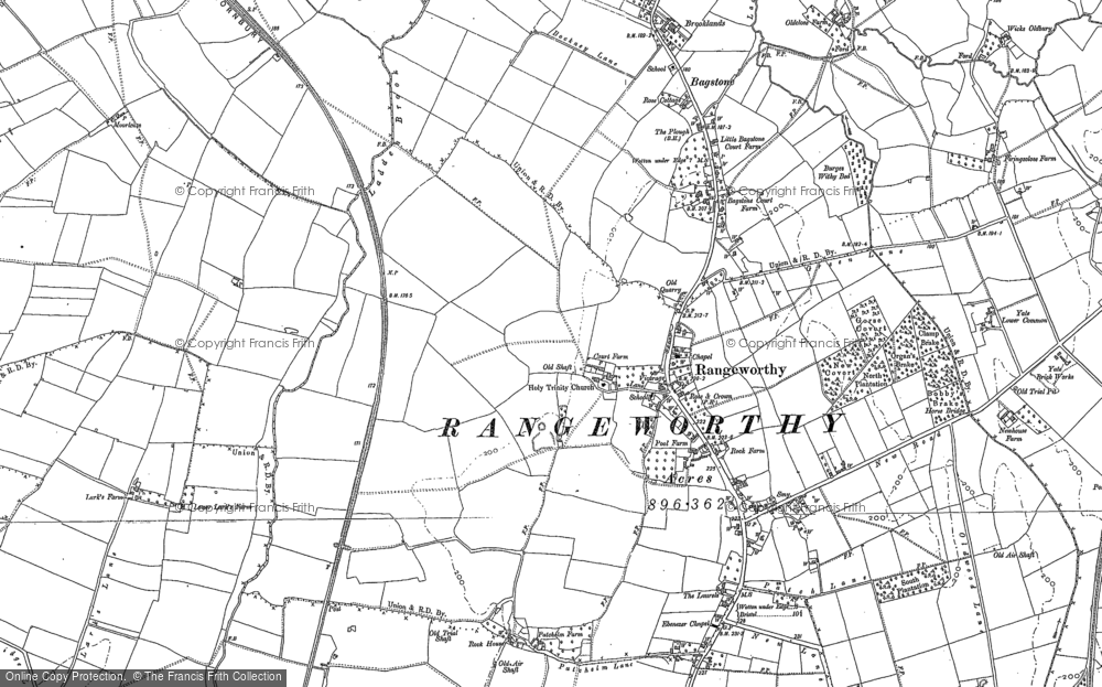 Old Map of Rangeworthy, 1879 - 1881 in 1879