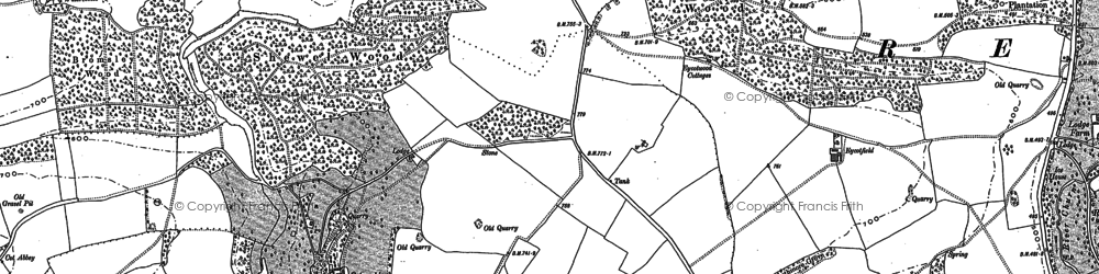 Old map of Rapsgate Park in 1882