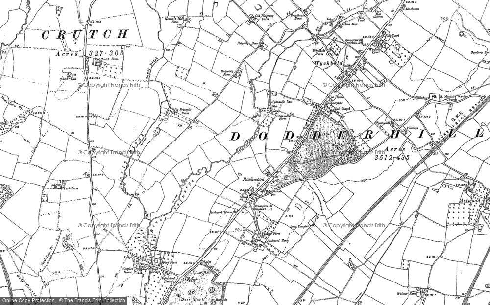 Old Map of Rashwood, 1883 in 1883